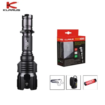 KLARUS FH10 Hunting Flashlight CREE XP-L HI V3 RED WHITE GREEN LED Flashlight Rechargeable Torch Flashlight by 18650 Battery
KLARUS FH10 Hunting Flashlight CREE XP-L HI V3 RED WHITE GREEN LED Flashlight Rechargeable Torch Flashlight by 18650 Battery