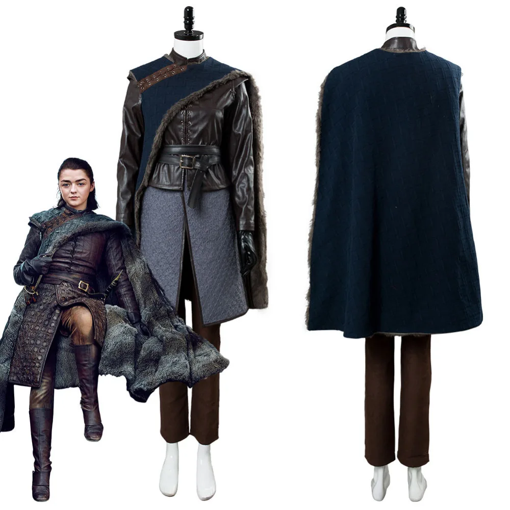 S8 Cosplay Costume Game of Thrones Season 8 Arya Stark Cosplay Costume Outfit Dress Women Halloween Carnival Suit Custom Made
S8 Cosplay Costume Game of Thrones Season 8 Arya Stark Cosplay Costume Outfit Dress Women Halloween Carnival Suit Custom Made