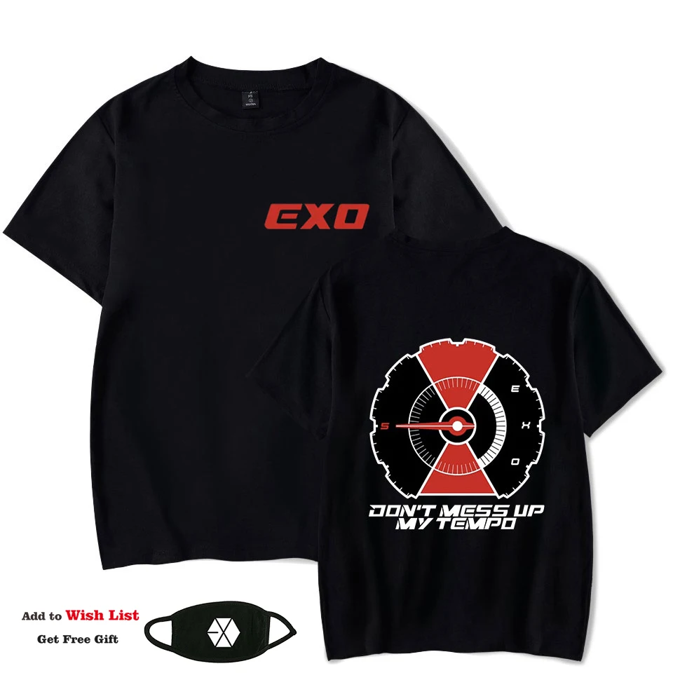KELUOXIN Kpop EXO T-shirt Women Men Cotton Short Sleeve T Shirts EXO Latest Album DONT MESS UP MY TEMPO Tops Camisetas Mujer
KELUOXIN Kpop EXO T-shirt Women Men Cotton Short Sleeve T Shirts EXO Latest Album DONT MESS UP MY TEMPO Tops Camisetas Mujer