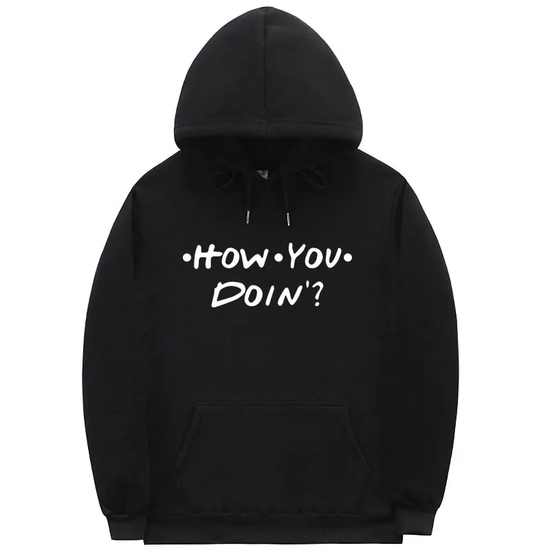 Fashion Men Women HOW YOU DOIN Hoodies Print sweatshirt homme Friends Hoodie Black pink orange off white Streetwear pullover
Fashion Men Women HOW YOU DOIN Hoodies Print sweatshirt homme Friends Hoodie Black pink orange off white Streetwear pullover