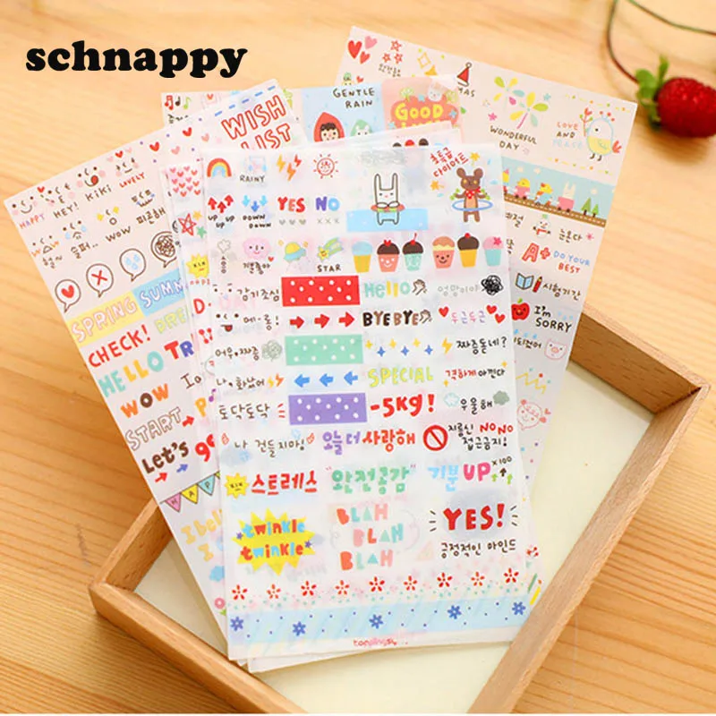 6 Sheet Kawaii Cute Paper Stickers for Diary Scrapbook Notebook Wall Decor Cartoon Stickers Decoration Toy Children Small Games
6 Sheet Kawaii Cute Paper Stickers for Diary Scrapbook Notebook Wall Decor Cartoon Stickers Decoration Toy Children Small Games