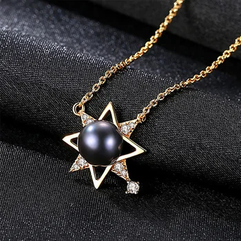 Natural pearl 18K Gold Color Charm Shell Design Pearl S925 Fine Jewelry stars Pendant Necklace for Women Colar Choker
Natural pearl 18K Gold Color Charm Shell Design Pearl S925 Fine Jewelry stars Pendant Necklace for Women Colar Choker