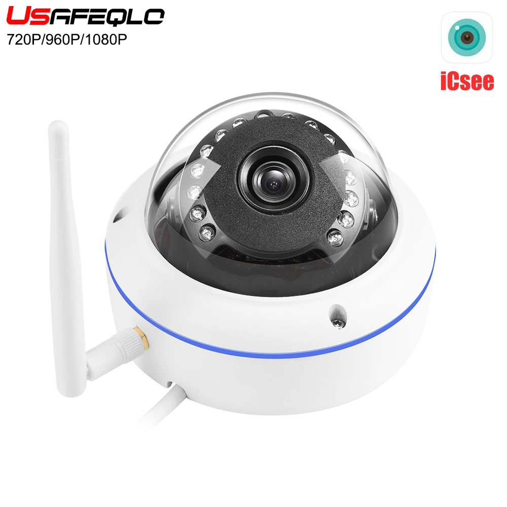 

iCSEE APP Vandal-proof IP Camera WiFi With SD Card Slot Max 128Gb ONVIF P2P Motion Detect Alert Dome Security Camera IP 1080P