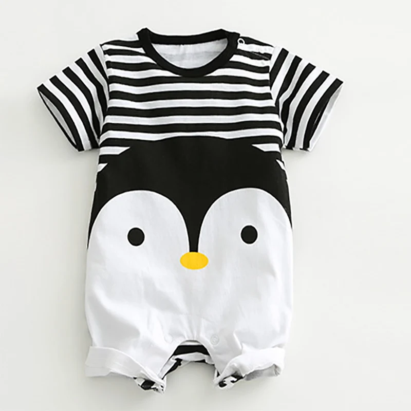 2020 Baby Rompers Summer Lovely Baby Boy Girl Clothing Newborn Infant Penguin Short Sleeve Clothes baby boy girl Jumpsuits
2020 Baby Rompers Summer Lovely Baby Boy Girl Clothing Newborn Infant Penguin Short Sleeve Clothes baby boy girl Jumpsuits