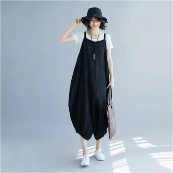 Spring Big Size Loose Women's Pants Casual Suspender Straps Sash Summer Style Women's Trousers Pantalon Taille Haute Femme
Spring Big Size Loose Women's Pants Casual Suspender Straps Sash Summer Style Women's Trousers Pantalon Taille Haute Femme