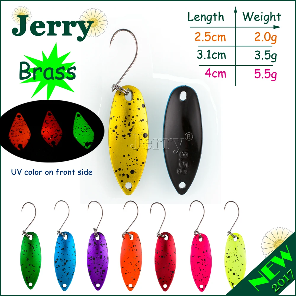Jerry 1pc fishing lures hard lures fluttering casting colorful trout fishing spoons rustless fast spinning
Jerry 1pc fishing lures hard lures fluttering casting colorful trout fishing spoons rustless fast spinning