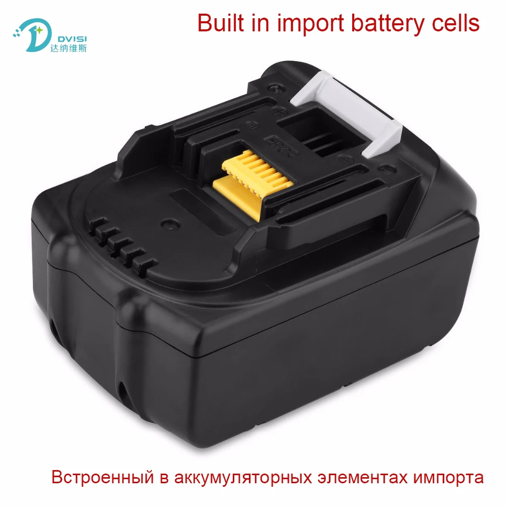 Original DVISI 18V 3000mAh Li-ion Rechargeable Battery Pack Replacement Power Tools Batteries for Makita BL1830 BHP451
Original DVISI 18V 3000mAh Li-ion Rechargeable Battery Pack Replacement Power Tools Batteries for Makita BL1830 BHP451
