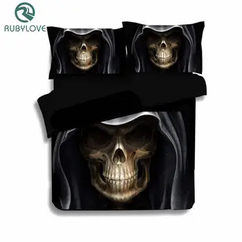 Skull Pattern Bedding Printed Polyester Cotton Pillow Case Quilt Cover Bedding Set
Skull Pattern Bedding Printed Polyester Cotton Pillow Case Quilt Cover Bedding Set