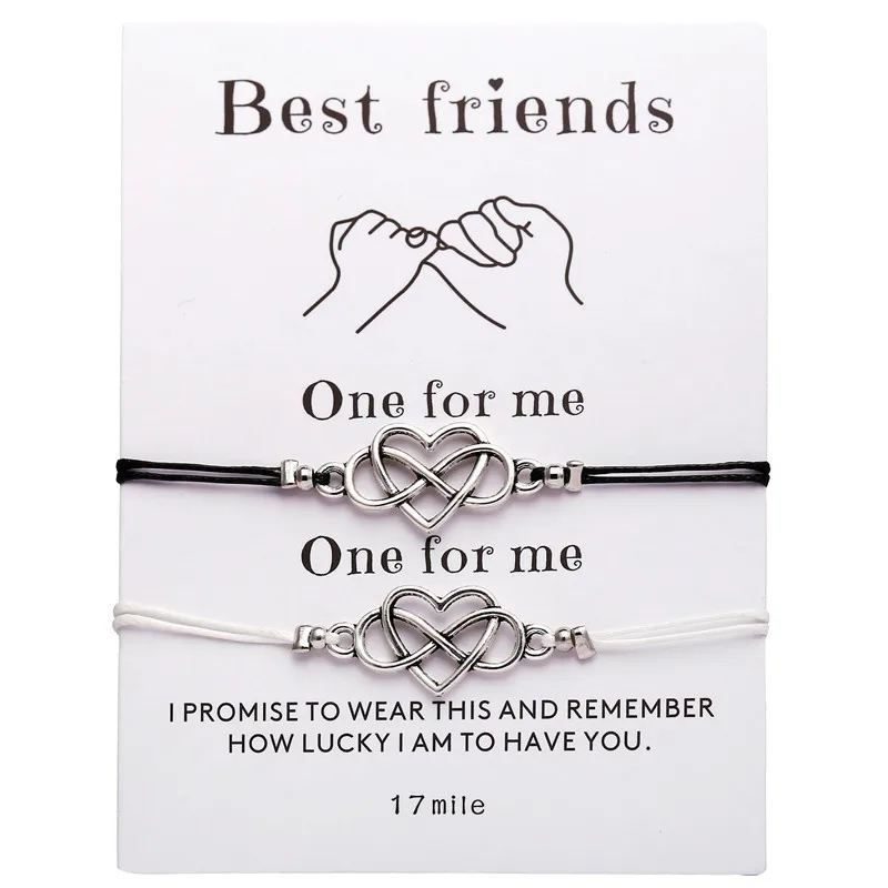 2pcs/set Infinity Love Heart Charms Bracelet For Women Girls Lucky String Rope Friendship Bracelets Minimalist Jewelry Gift
2pcs/set Infinity Love Heart Charms Bracelet For Women Girls Lucky String Rope Friendship Bracelets Minimalist Jewelry Gift