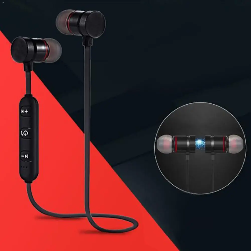 New Bluetooth Earphones Magnetic In-Ear Stereo Sports Mobile Phone Universal Bluetooth V4.1 Comfortable Design Headset Portable
New Bluetooth Earphones Magnetic In-Ear Stereo Sports Mobile Phone Universal Bluetooth V4.1 Comfortable Design Headset Portable