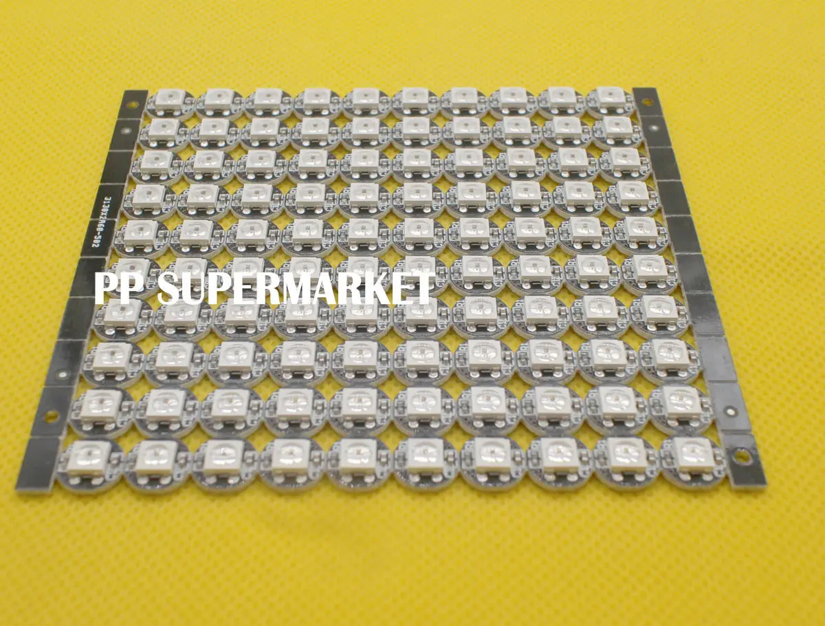 10 ~ 100 шт. WS2812B светодиодный индивидуально адресуемых WS2811 IC rgb черный 2812b радиатор (10