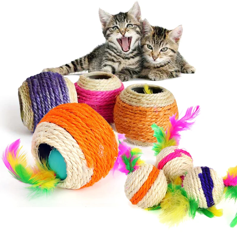 Natural sisal ball cat toys ball mouse style cat toys Interactive Feather Toys Cats Products For Pets Scratching Posts For Cats
Natural sisal ball cat toys ball mouse style cat toys Interactive Feather Toys Cats Products For Pets Scratching Posts For Cats