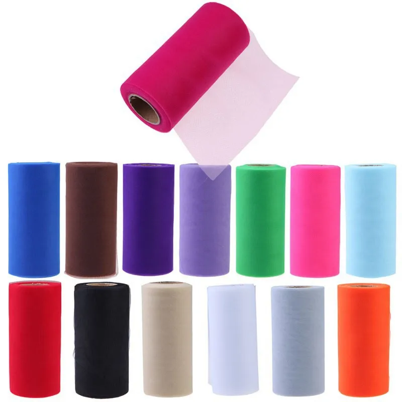 15cm*100yard Colorful Tissue Tulle Roll Spool Craft Wedding Party Decoration Organza Sheer Gauze Element Table Runner
15cm*100yard Colorful Tissue Tulle Roll Spool Craft Wedding Party Decoration Organza Sheer Gauze Element Table Runner