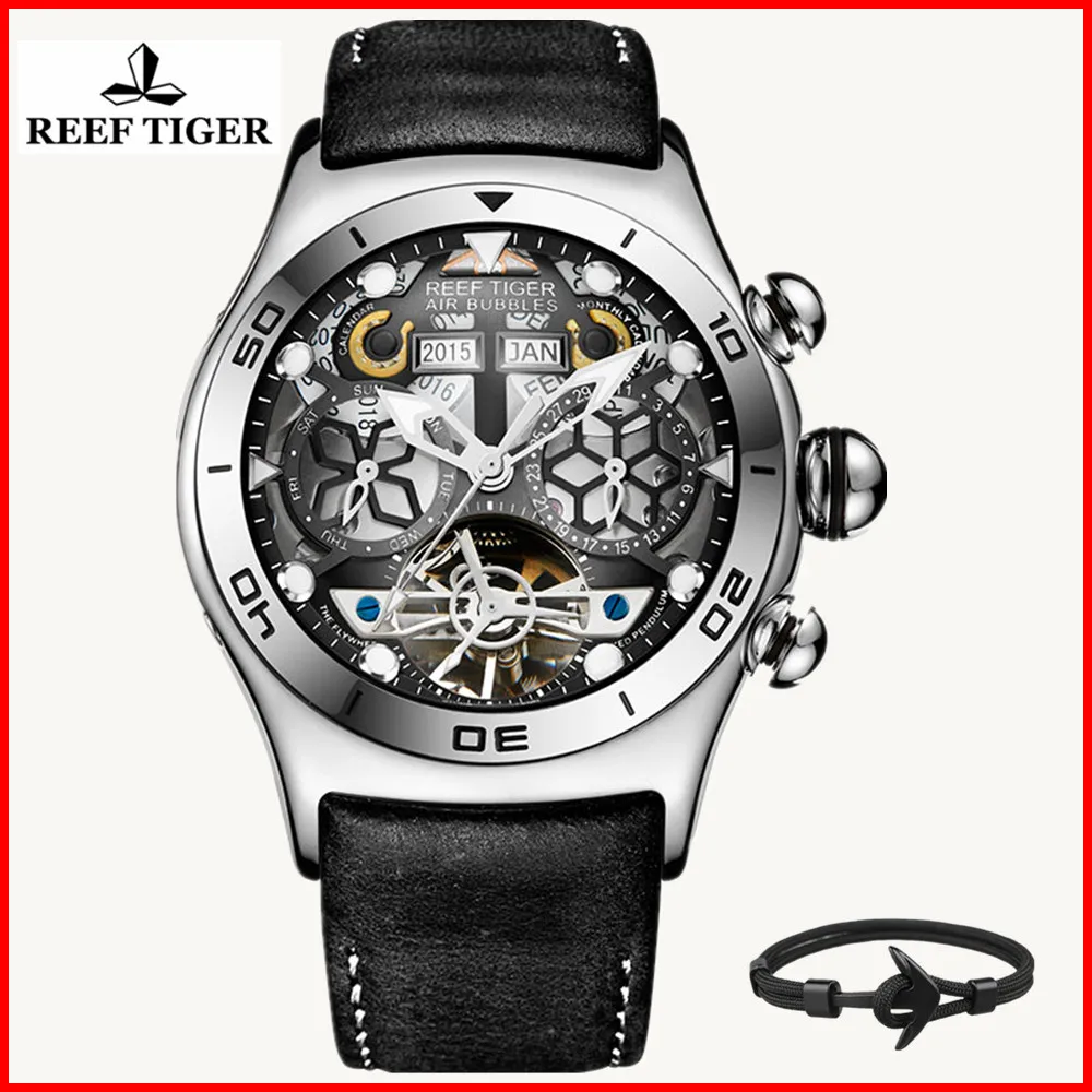 Reef Tiger/RT Fashion Mens Sport Watches Automatic Skeleton Steel Waterproof Tourbillon Leather Watch Relogio Masculino RGA703
Reef Tiger/RT Fashion Mens Sport Watches Automatic Skeleton Steel Waterproof Tourbillon Leather Watch Relogio Masculino RGA703