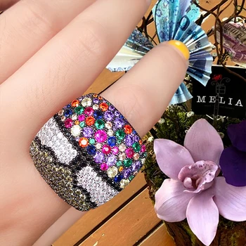 SISCATHY Trendy Geometric Square Wide Multicolor Cubic Zirconia Rings for Women Fashion Jewelry Dubai Bridal Wedding Rings 2019
SISCATHY Trendy Geometric Square Wide Multicolor Cubic Zirconia Rings for Women Fashion Jewelry Dubai Bridal Wedding Rings 2019