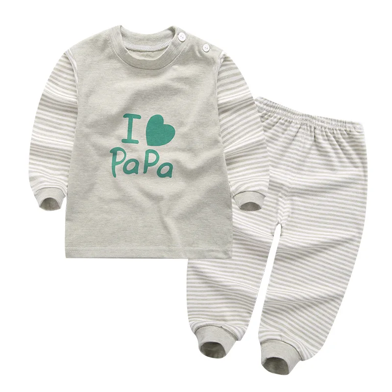 Cotton Infant Baby Clothes Sets Kids 2017 Autumn Winter Long Sleeved Pajamas Charater Pattern Baby Suits For 0-2 Years CL1500 (12)