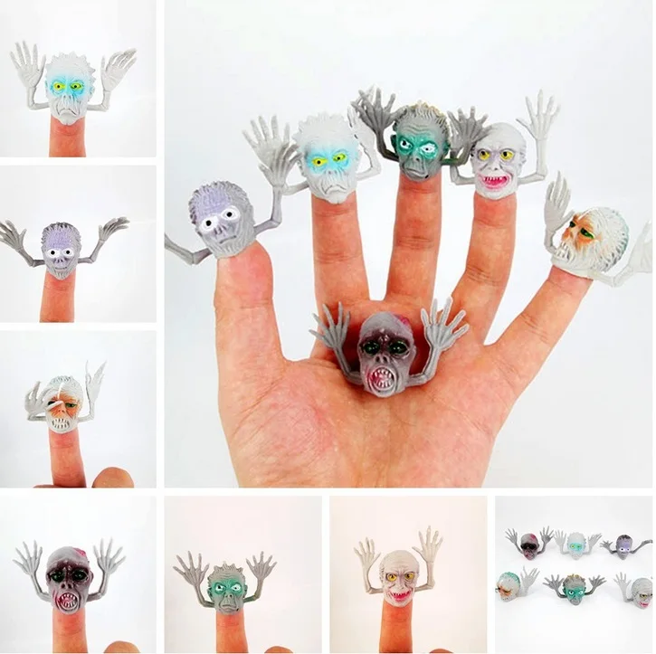 6pcs/lot Novetly Plastic Finger Puppet Halloween Terror Ghost Story Mini Funny Toys With Small finger Best Gifts for Kids
6pcs/lot Novetly Plastic Finger Puppet Halloween Terror Ghost Story Mini Funny Toys With Small finger Best Gifts for Kids