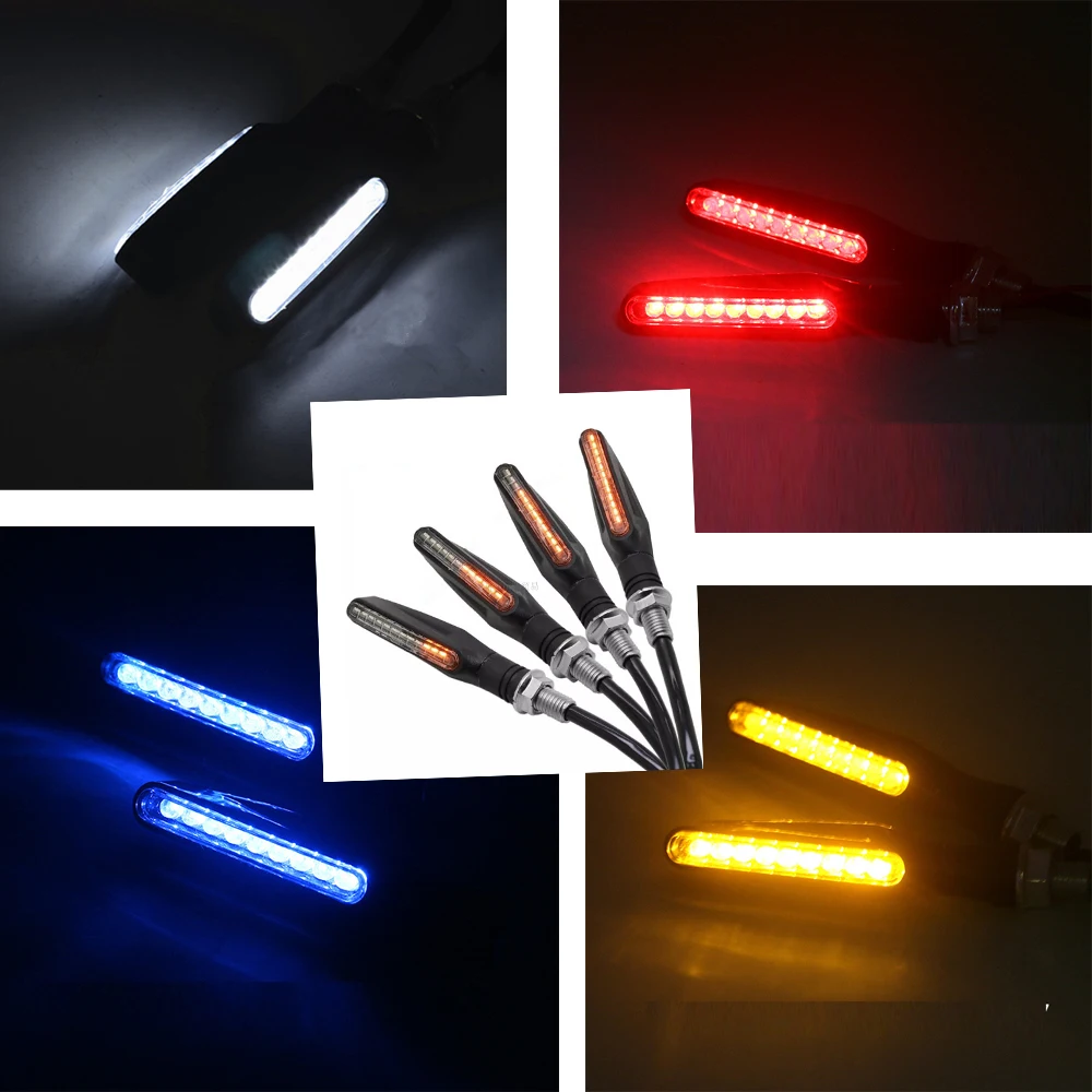2 Pairs Motorcycle Turn Signal Light Flexible bendable 12 LED Indicators Motor Universal Blinkers Flashers for Honda GROM MSX125
2 Pairs Motorcycle Turn Signal Light Flexible bendable 12 LED Indicators Motor Universal Blinkers Flashers for Honda GROM MSX125