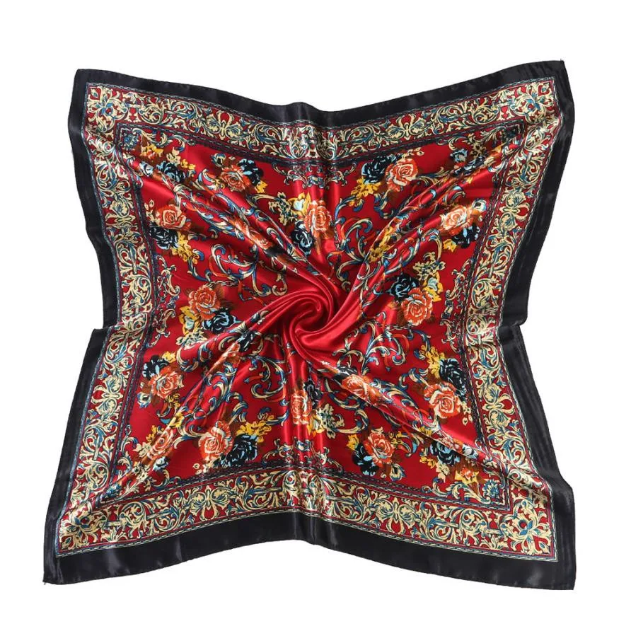 Women Floral Printed Square Scarf Silk Scarves Lady Vintage Boho Shawl Echarpes Foulards Femme 90*90 CM #VE
Women Floral Printed Square Scarf Silk Scarves Lady Vintage Boho Shawl Echarpes Foulards Femme 90*90 CM #VE