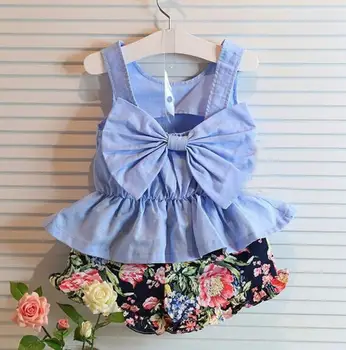 girl sets gir summer clothes girl vest + shorts suit girl suits kids sets Kids Clothing