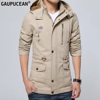 100% Cotton Man Jacket Winter Fleece Thick Hooded Male Coat Pure-Cotton Youth New Pockets Zipers Belt Khaki Green Men Jackets
100% Cotton Man Jacket Winter Fleece Thick Hooded Male Coat Pure-Cotton Youth New Pockets Zipers Belt Khaki Green Men Jackets