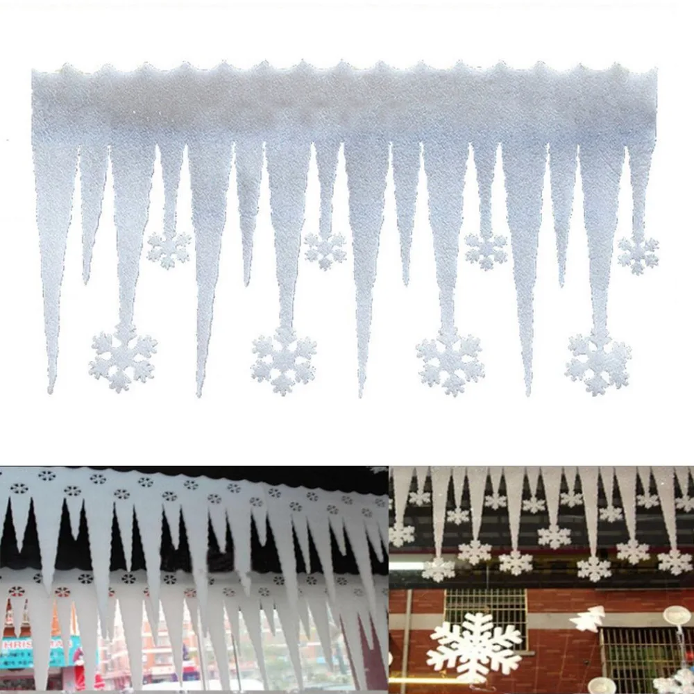 2Pcs Foam White Ice Strip Icicle Snowflake Pendant Decorations Merry Christmas Ornaments Snow Navidad Natal Decor for Wall
2Pcs Foam White Ice Strip Icicle Snowflake Pendant Decorations Merry Christmas Ornaments Snow Navidad Natal Decor for Wall