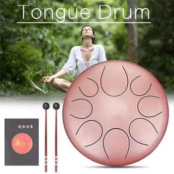 10 Inch Rose Gold C Key Steel Tongue Drum Mini 8 Tones Steel Hand Pan Drum Percussion Instrument with Drum Mallets Carry Bag
10 Inch Rose Gold C Key Steel Tongue Drum Mini 8 Tones Steel Hand Pan Drum Percussion Instrument with Drum Mallets Carry Bag