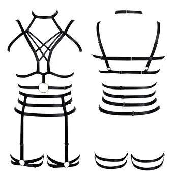 Body Harness Bra Black Set Plus Size Elastic belt Pentagram Strappy Top Bralette Punk Gothic Women Full Bondage Lingerie Adjust
Body Harness Bra Black Set Plus Size Elastic belt Pentagram Strappy Top Bralette Punk Gothic Women Full Bondage Lingerie Adjust
