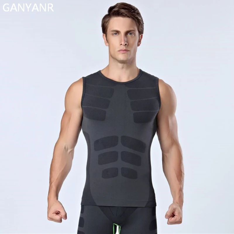 GANYANR Brand Running Vest Tank Top Sportswear Tee Shirt Fitness Training Polyester Men Workout Tights Bodybuilding Yoga Sports
GANYANR Brand Running Vest Tank Top Sportswear Tee Shirt Fitness Training Polyester Men Workout Tights Bodybuilding Yoga Sports