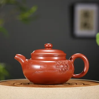 Sand pot of rhyme sea are recommended manufacturers selling ore dahongpao large antique special pot of tea gift custom
Sand pot of rhyme sea are recommended manufacturers selling ore dahongpao large antique special pot of tea gift custom