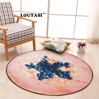 LOUTASI Round Carpet 3D Fruit Printed Carpets Anti-slip Rugs Computer Chair Mats Floor Mat for Living Room Bedroom Home Decor
LOUTASI Round Carpet 3D Fruit Printed Carpets Anti-slip Rugs Computer Chair Mats Floor Mat for Living Room Bedroom Home Decor