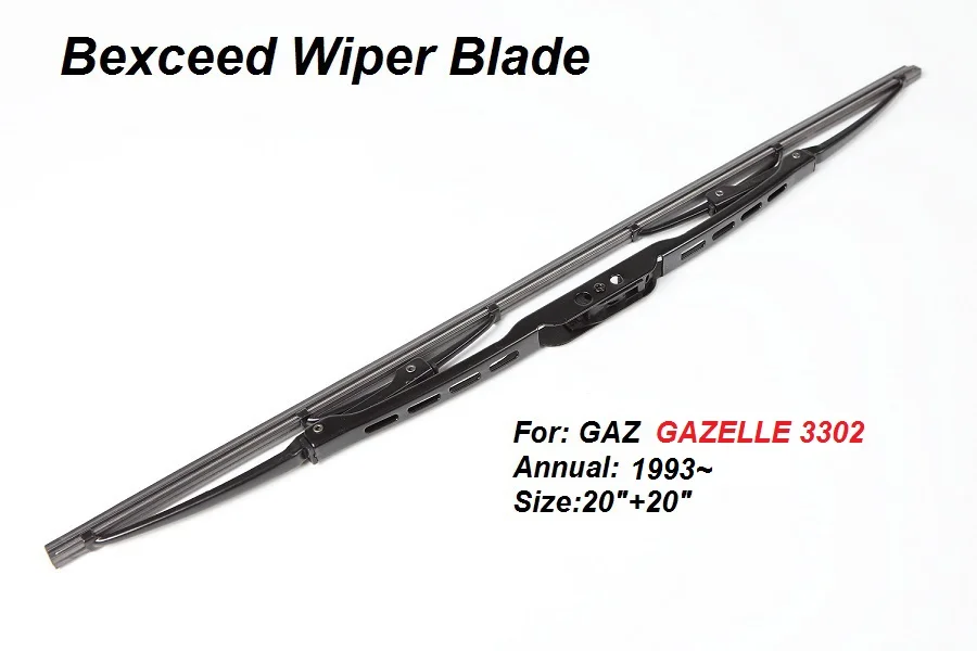 20"+20" High quality Bexceed of car windshield Traditional wiper blade For GAZ GAZELLE 3302
20"+20" High quality Bexceed of car windshield Traditional wiper blade For GAZ GAZELLE 3302
