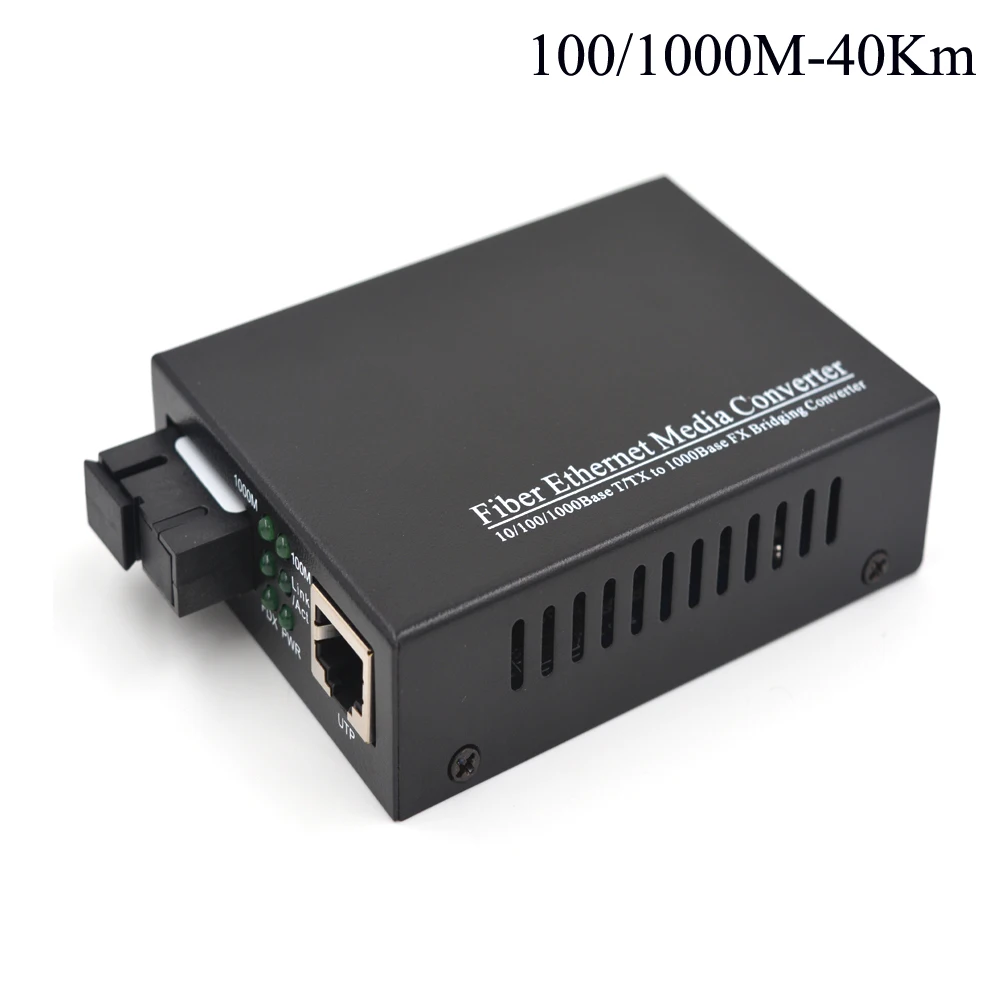 40Km Gigabit Optical Media Convertes 10/100/1000Mbps Ethernet to Fiber optic transceivers For CCTV Security System - Singlemode
40Km Gigabit Optical Media Convertes 10/100/1000Mbps Ethernet to Fiber optic transceivers For CCTV Security System - Singlemode