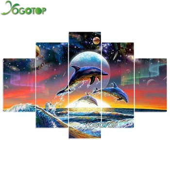 YOGOTOP DIY Diamond Painting Cross Stitch Kits Full Diamond Embroidery dolphins 5D Diamond Mosaic Needlework 5pcs ML104
YOGOTOP DIY Diamond Painting Cross Stitch Kits Full Diamond Embroidery dolphins 5D Diamond Mosaic Needlework 5pcs ML104
