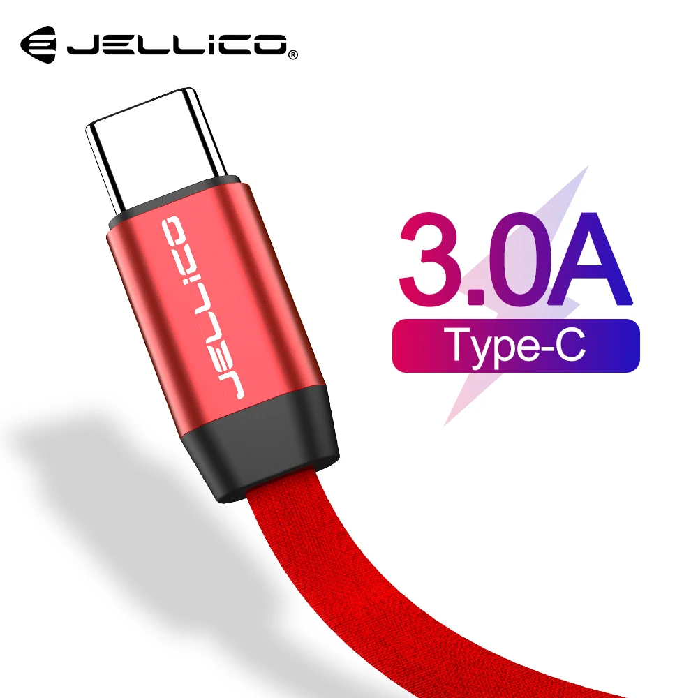 Jellico Nylon USB Type C Cable for Samsung Galaxy Note 9 S9 S8 Fast Charging Type-C Data Cable for Xiaomi Mi6 Huawei Nexus 6P
Jellico Nylon USB Type C Cable for Samsung Galaxy Note 9 S9 S8 Fast Charging Type-C Data Cable for Xiaomi Mi6 Huawei Nexus 6P