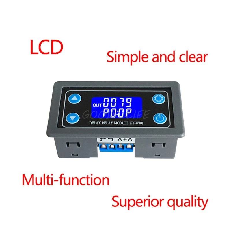 XY-WJ01 Delay Relay Module With Digital LED Dual Display Cycle Timing Circuit Switch
XY-WJ01 Delay Relay Module With Digital LED Dual Display Cycle Timing Circuit Switch