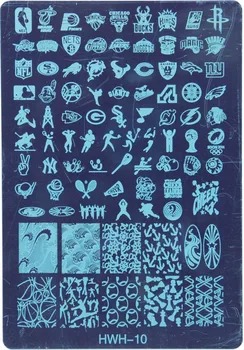 1PCS NEW Large Size Nail Stamp Plates Sport HWH-10 Fashion Designs Konad Stamping Plate Nail Art Set Stencil Templates, #HFE240
1PCS NEW Large Size Nail Stamp Plates Sport HWH-10 Fashion Designs Konad Stamping Plate Nail Art Set Stencil Templates, #HFE240