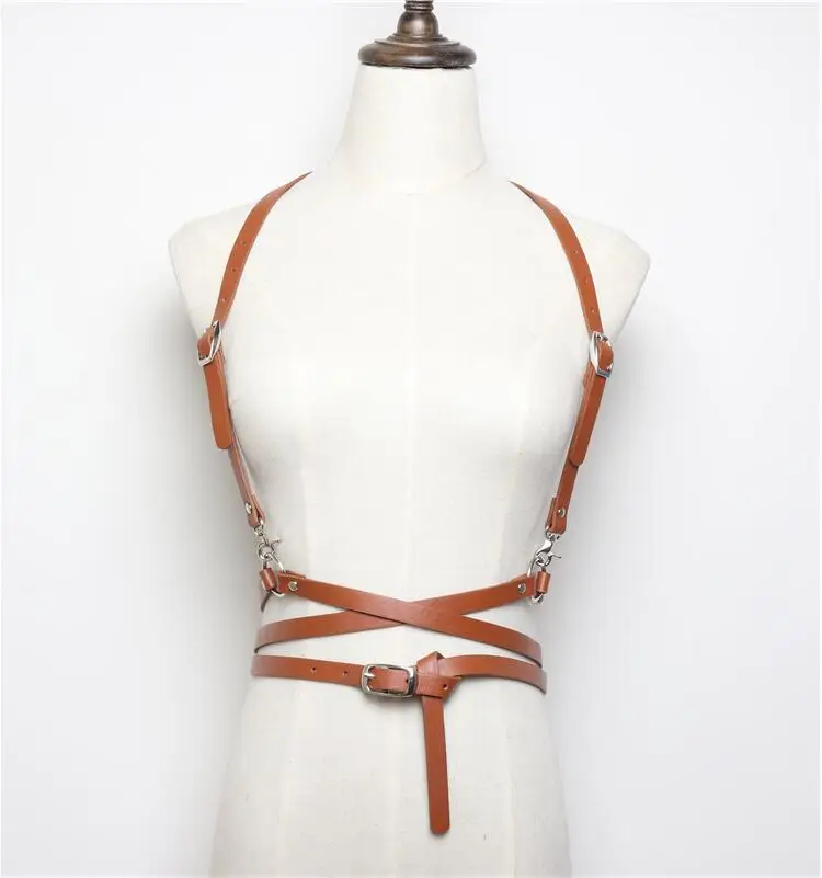 4 colors Sexy Punk Faux Leather Body Bondage Sculpting Belts for Women Female Harness Waist Belts Straps Suspenders accessories
4 colors Sexy Punk Faux Leather Body Bondage Sculpting Belts for Women Female Harness Waist Belts Straps Suspenders accessories