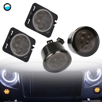 2 X LED Front Smoked Turn Signal Light + 2 X Fender Side Marker Parking Lamp for 2007-2015 Jeep Wrangler.
2 X LED Front Smoked Turn Signal Light + 2 X Fender Side Marker Parking Lamp for 2007-2015 Jeep Wrangler.