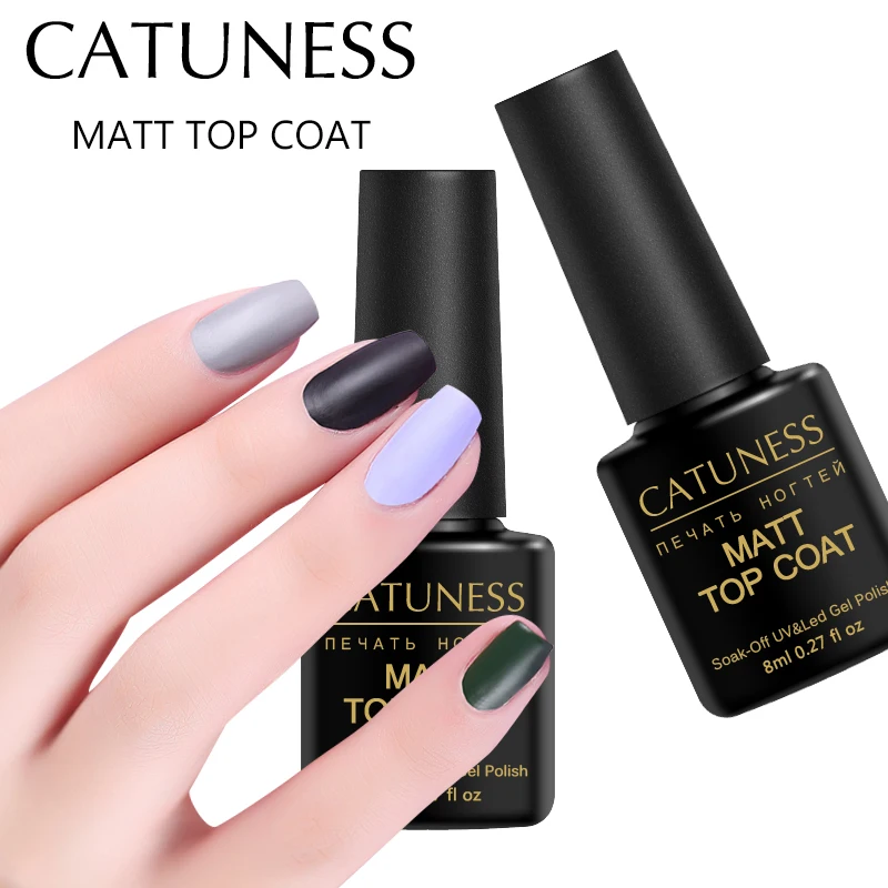 CATUNESS Latest New Matte Top Coat Gel Varnish 8ml Base High Quality UV LED Matt Top Poly Black Gel Nail Varnish Polishing
CATUNESS Latest New Matte Top Coat Gel Varnish 8ml Base High Quality UV LED Matt Top Poly Black Gel Nail Varnish Polishing