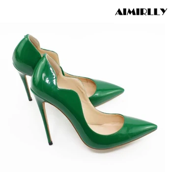 Women Shoes Pointed Toe High Heels Pumps Patent Leather Ladies Party Clubwear Dress Heels Slip On Green Yellow Pink Aimirlly
Women Shoes Pointed Toe High Heels Pumps Patent Leather Ladies Party Clubwear Dress Heels Slip On Green Yellow Pink Aimirlly