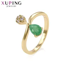 Xuping ファッション高級リング淡黄色メッキ女性クリスマスギフト S79 、 4-15154(China)