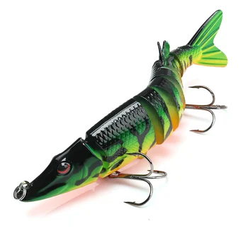 VTAVTA Artificial Pike Lure Bait Multi Jointed Bait 12.5cm 20g Lifelike Crankbaits Fishing Wobblers Swimbait Sea Fishing Lure
