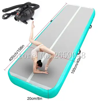 

Free Shipping 4x1x0.2m Air Track Tumbling Mat for Gymnastics Inflatable Airtrack Floor Mats with Electric Air Pump for Home Use