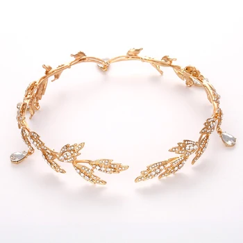 2018 Bridal Hair Accessories Wedding Rhinestone Crystal Waterdrop Leaf Tiara Crown Headband Frontlet Bride Hairband Headpieces
2018 Bridal Hair Accessories Wedding Rhinestone Crystal Waterdrop Leaf Tiara Crown Headband Frontlet Bride Hairband Headpieces