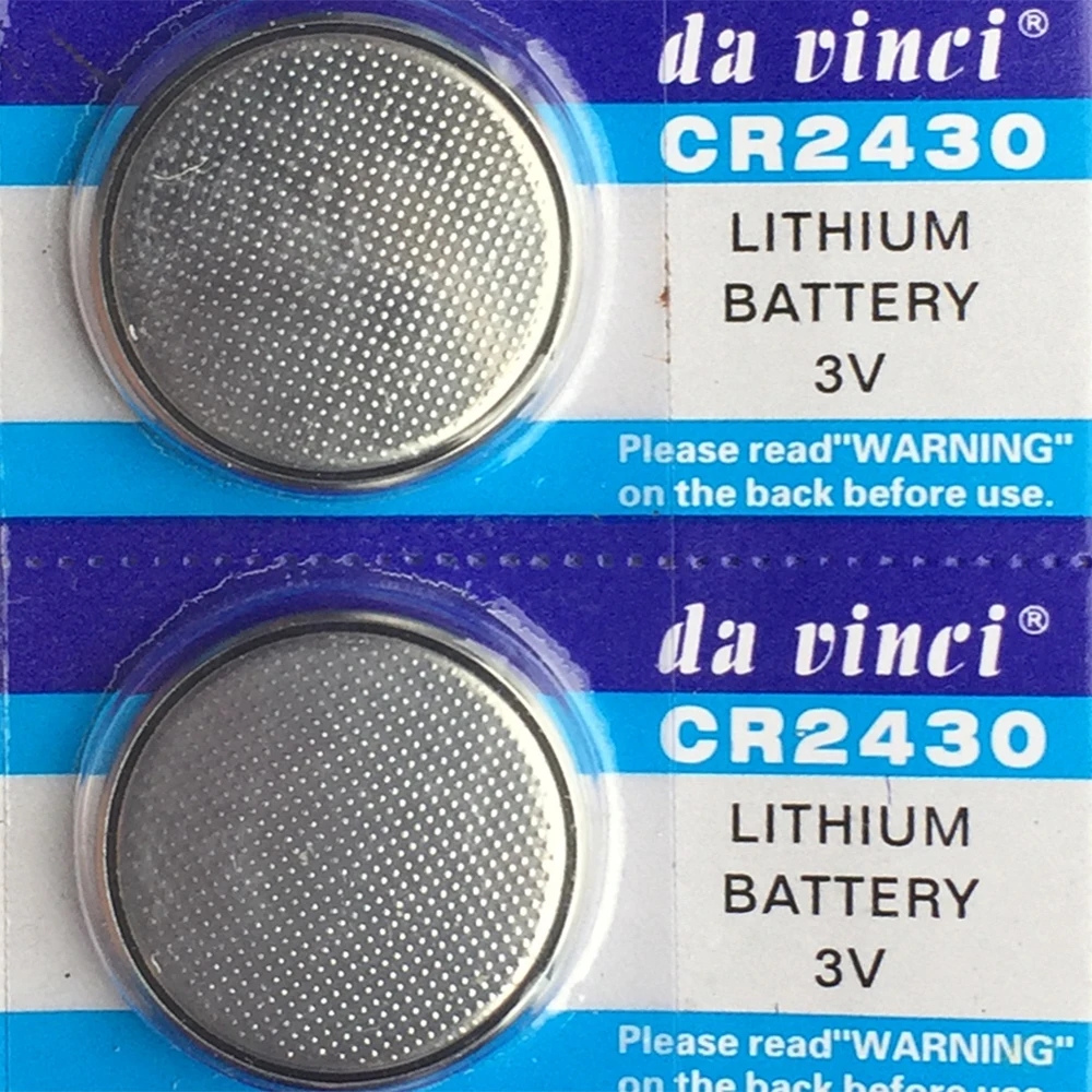 5pcs/pack CR2430 Button Batteries DL2430 BR2430 KL2430 Cell Coin Lithium Battery 3V CR 2430 For Watch Electronic Toy Remote
5pcs/pack CR2430 Button Batteries DL2430 BR2430 KL2430 Cell Coin Lithium Battery 3V CR 2430 For Watch Electronic Toy Remote