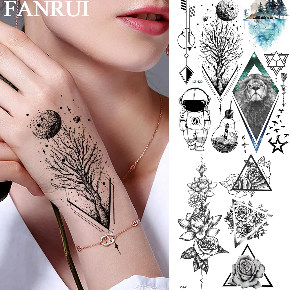Временные татуировки FANRUI для взрослых, звезда, планета, сосна, Космический человек, наклейка для женщин, боди-арт, тату на руку, стрела, искусственные сексуальные татуировки
Временные татуировки FANRUI для взрослых, звезда, планета, сосна, Космический человек, наклейка для женщин, боди-арт, тату на руку, стрела, искусственные сексуальные татуировки