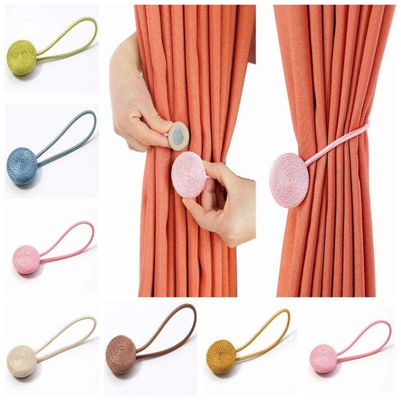 Magnetic Pearl Ball Curtain Tie Rings Backs Holdbacks Buckle Clips Creative Curtain Buckles Decorative Curtain Accessory 6 Color
Magnetic Pearl Ball Curtain Tie Rings Backs Holdbacks Buckle Clips Creative Curtain Buckles Decorative Curtain Accessory 6 Color