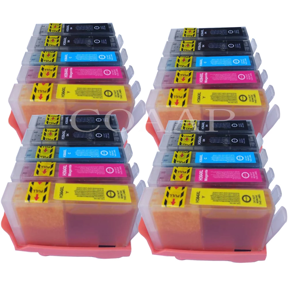 20 Compatible Ink cartridge for HP 364 XL Black & color PhotoSmart 5510 5520 6520 7520 B110a CN684EE
20 Compatible Ink cartridge for HP 364 XL Black & color PhotoSmart 5510 5520 6520 7520 B110a CN684EE