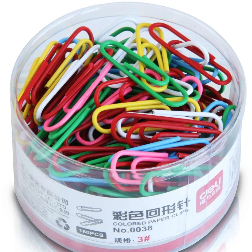 160Pcs Metal Round Paper Clips Colorful Pin Anti-Rusted 29mmx8mm Desk Office Serise Home File Organization Business Check 0038
160Pcs Metal Round Paper Clips Colorful Pin Anti-Rusted 29mmx8mm Desk Office Serise Home File Organization Business Check 0038